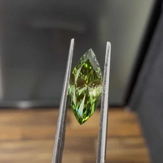 Front View of Marquise Lab Grown Diamond