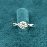 Front View of 0.50 Ct Lab Grown Diamond Promise Ring​