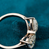 Heart Cut Lab Diamond Solitare Engagement Ring