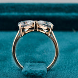Heart Cut Lab Diamond Solitare Engagement Ring