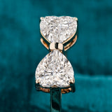 Heart Cut Lab Diamond Solitare Engagement Ring