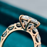 Oval & Marquise Cut Lab Grown Diamond Anniversary Ring