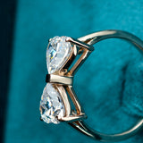 Heart Cut Lab Diamond Solitare Engagement Ring