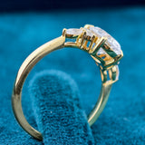 Oval Shape Lab Diamond Luxury Engagement Ring
