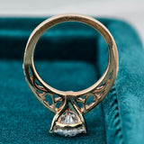 Pear Cut Lab Diamond Half Eternity Ring