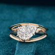 Pear Cut Lab Grown Diamond Solitaire Split Shank Engagement Ring