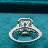 Back View of Lab Grown Halo Engagement Ring
 
