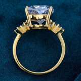 Full Band View of 1.50 Ct Heart Shaped Five Stone Diamond Ring