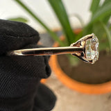 Side View of Round Solitaire Lab Diamond Ring​