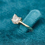 Side view of 1 Carat Fancy Solitaire Cat Diamond Ring