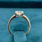 Full Band View of 1 Carat Fancy Solitaire Cat Diamond Ring