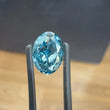 front view of fancy vivid blue diamond​