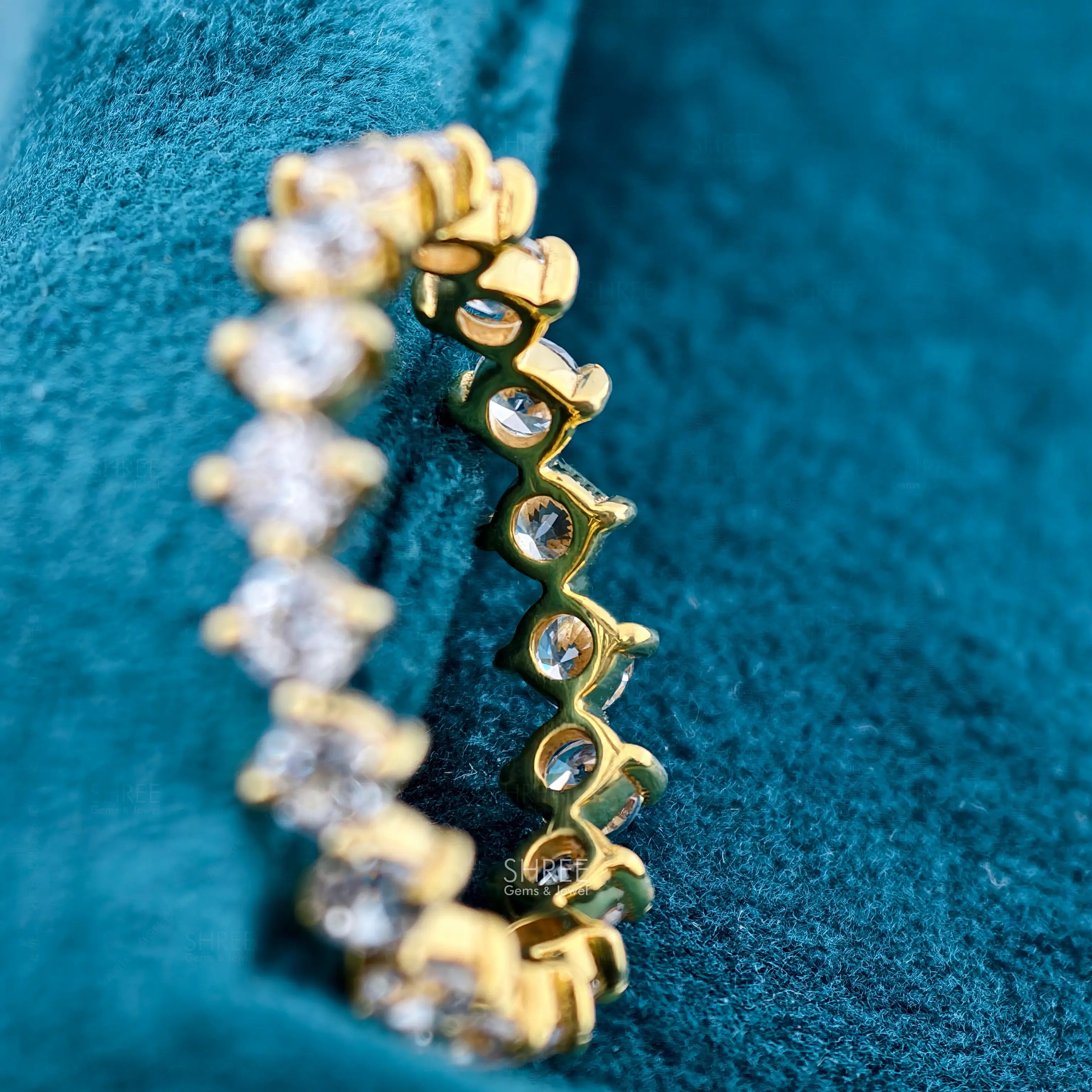 Back View of Full Diamond Eternity Ring​