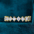 Front View Of 1 Carat Round Lab Grown Diamond Full Eternity Ring