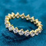 Back View of Full Diamond Eternity Ring​