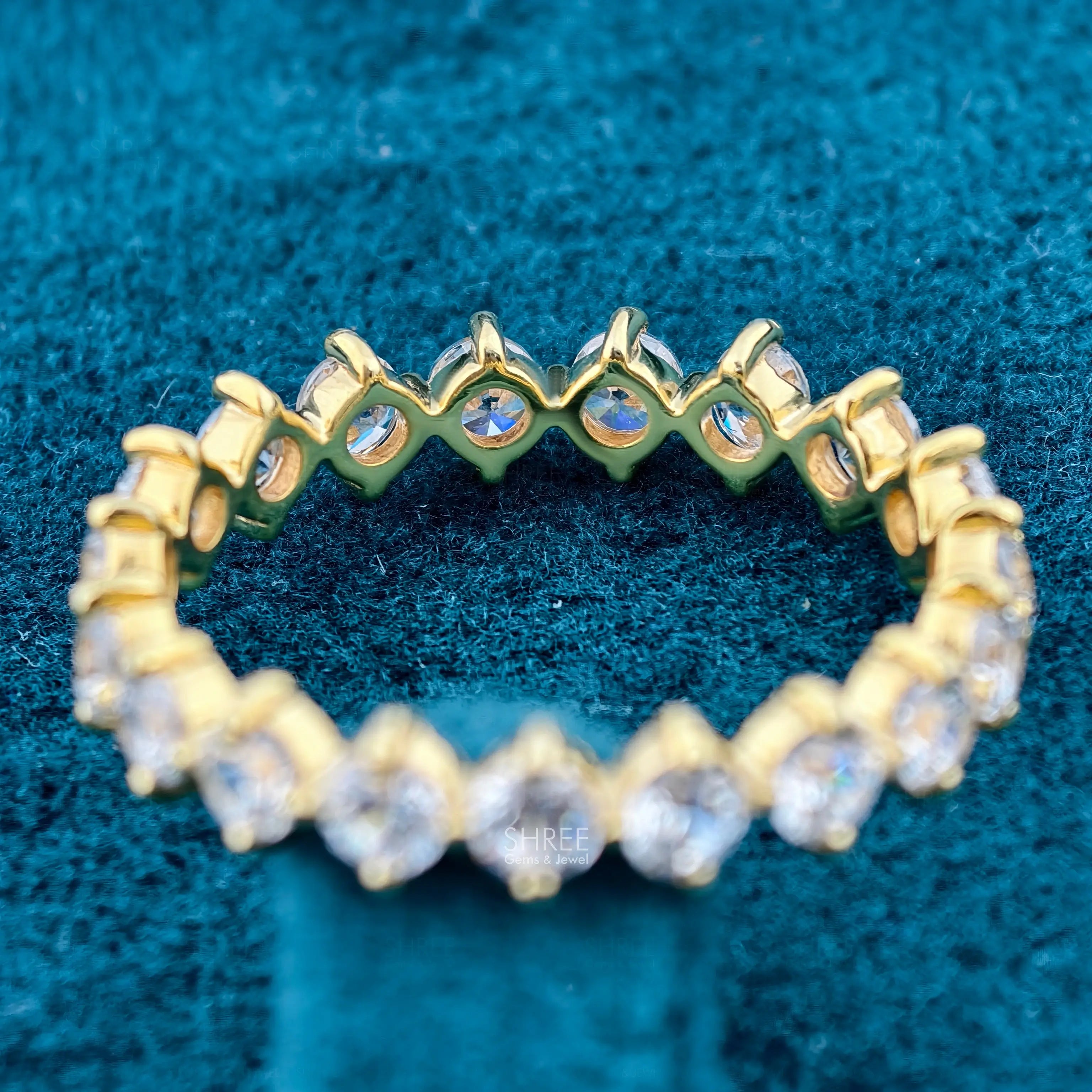 Back View of Full Diamond Eternity Ring​