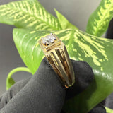 side view of men diamond rings​

