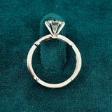 Full band view of 1 Carat Vintage Milgrain Lab Diamond Ring For Her