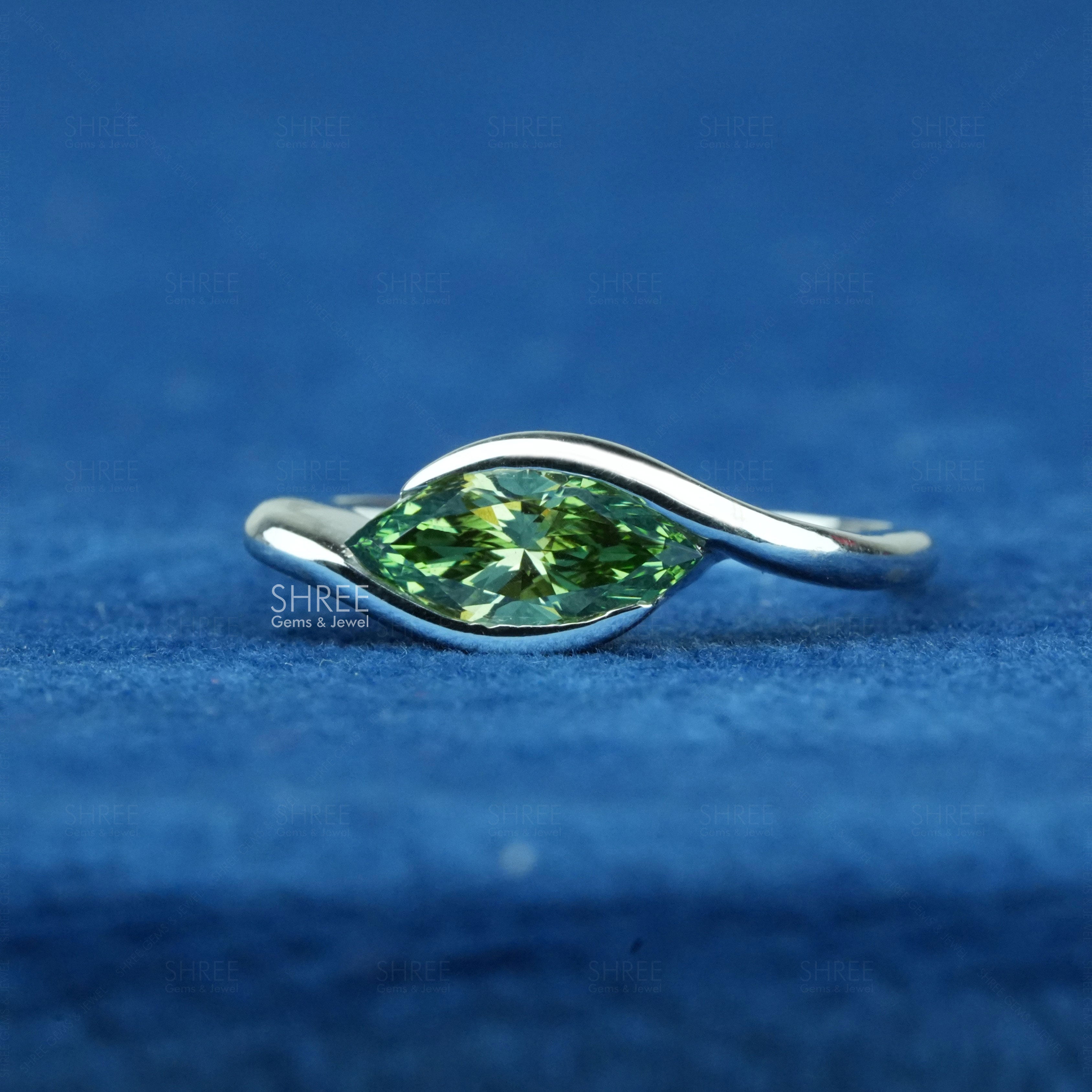 front view of 1 carat solitaire diamond ring​