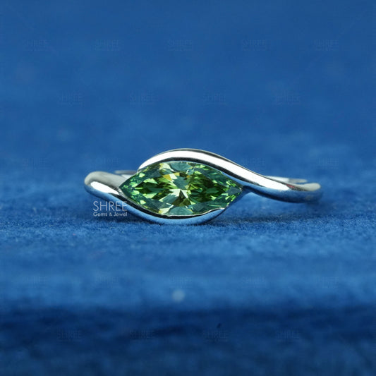 front view of 1 carat solitaire diamond ring​