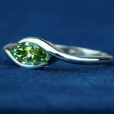 side view of solitaire 1 ct diamond ring​

