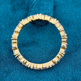 Top View of Marquise and Round Cut Lab Grown Diamond Eternity Band