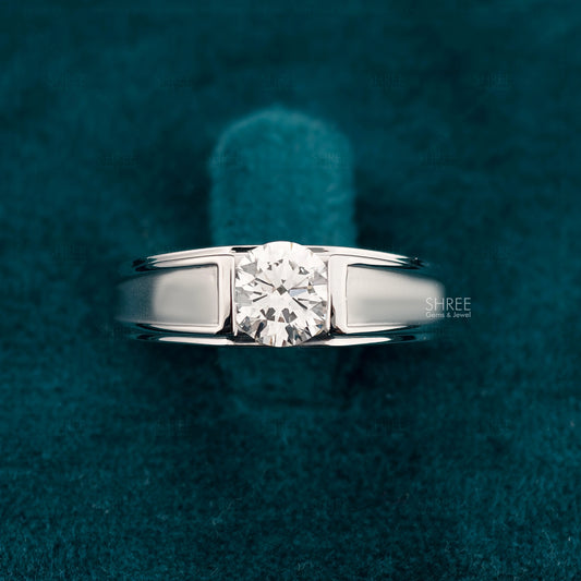 Front View of 1 Carat Lab Grown Diamond Ring