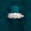 Front View of 1 Carat Lab Grown Diamond Ring