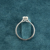 top view of 1 ct solitaire emerald cut diamond rings for sale​
