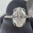front view of 1 Ct Oval Diamond Ring for Women