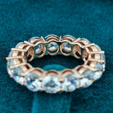 Back Side View of 2.40 Ct Round Lab Diamond Eternity Band