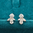 front view of lab diamond stud earrings for women​