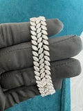 Top View of 24 Carat Marquise Cut Lab Grown Diamond Bracelet