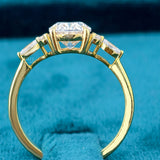 Full Band View Of 2 Carat Oval Lab Grown Diamond Engagement Ring