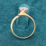 Full Band View of 2 Carat Pear Shaped Lab Diamond Bypass Ring
