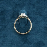 Full band view of 2 Carat Round Halo Lab Diamond Engagement Ring