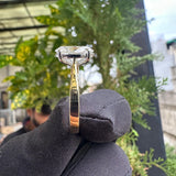 Side View of 2 Carat Oval Lab Diamond Ring