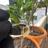 Back View of 2 Ct Oval Lab Grown Diamond Ring​
