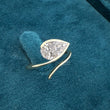 Front View of 2 Carat Pear Shaped Diamond Ring
