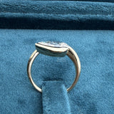 Side View of Pear Cut Diamond Engagement Rings
