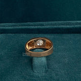 back view of 2 ct solitaire diamond ring​