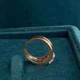 side view of mens two carat diamond ring​