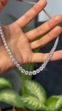 zoom view of lab created diamond tennis necklace​
