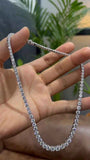 full view of diamond tennis necklace women​
