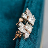 zoom side view of lab grown diamond stud earrings​