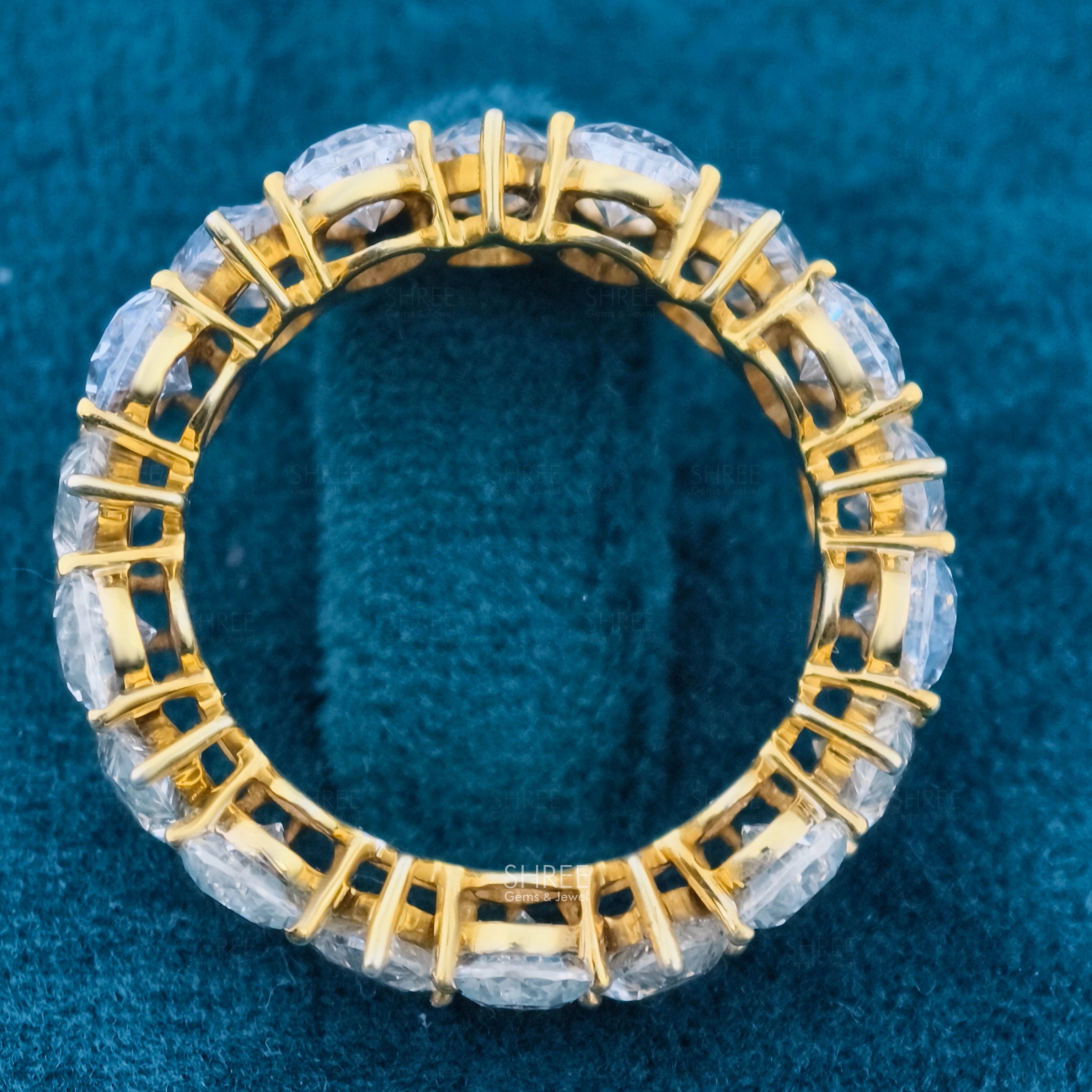 Top View of Pear Wedding Band​
