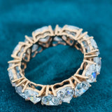 Top Inside View of Heart Diamond Wedding Band​
