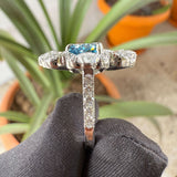 side view of diamond cocktail rings for women
