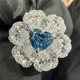 front view of diamond cocktail rings​
