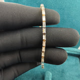 Front View Of 5 Ct Baguette Diamond Tennis Bracelet​